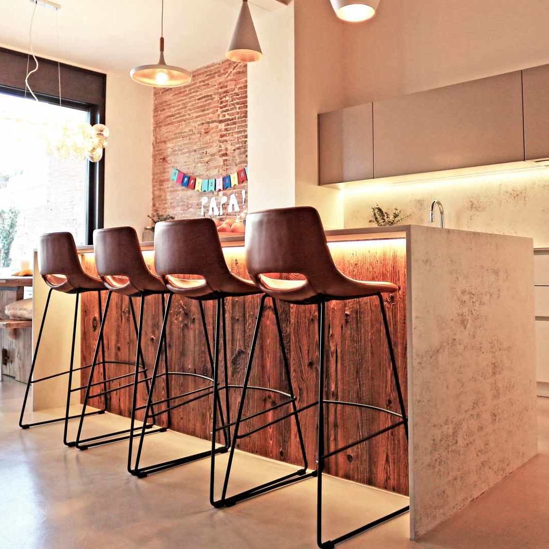 cocina con toque industrial |spaicuines Cocinas